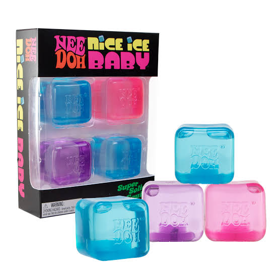 NeeDoh Nice Ice Baby 4-Pack — Mini Nice Cubes